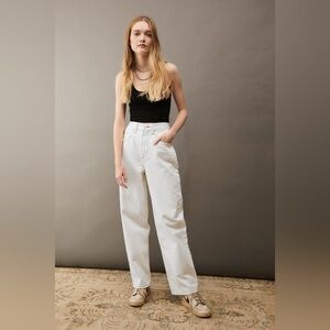 155-BDG High Raised White Jeans